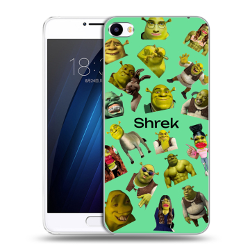 Пластиковый чехол на Meizu U20 с принтом Шрек Shrek