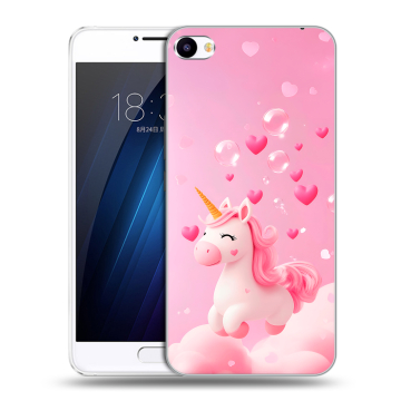 Пластиковый чехол на Meizu U20 с принтом Единорог