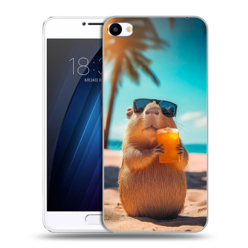 Пластиковый чехол на Meizu U20 с принтом Капибара Пластиковый чехол на Meizu U20 с принтом Капибара