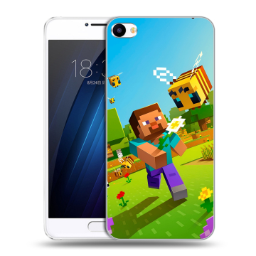 Пластиковый чехол на Meizu U20 с принтом Майнкрафт Minecraft Пластиковый чехол на Meizu U20 с принтом Майнкрафт Minecraft