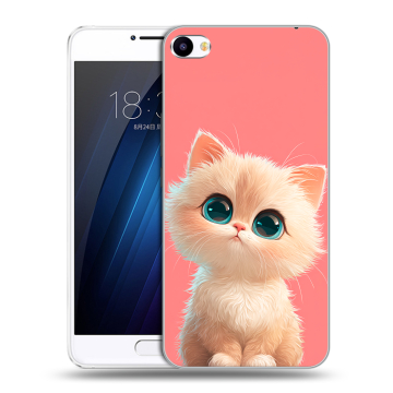 Пластиковый чехол на Meizu U20 с принтом Розовый котенок
