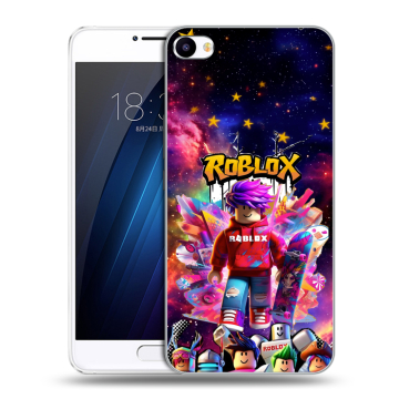 Пластиковый чехол на Meizu U20 с принтом Roblox Роблокс