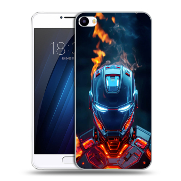 Пластиковый чехол на Meizu U20 с принтом IronMan Железный человек