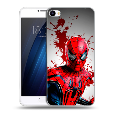 Пластиковый чехол на Meizu U20 с принтом Spiderman Человек паук