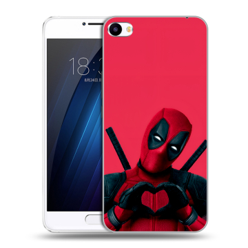 Пластиковый чехол на Meizu U20 с принтом Дедпул Deadpool