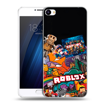 Пластиковый чехол на Meizu U20 с принтом Roblox Роблокс