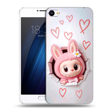 Пластиковый чехол на Meizu U20 с принтом Labubu Лабубу Пластиковый чехол на Meizu U20 с принтом Labubu Лабубу