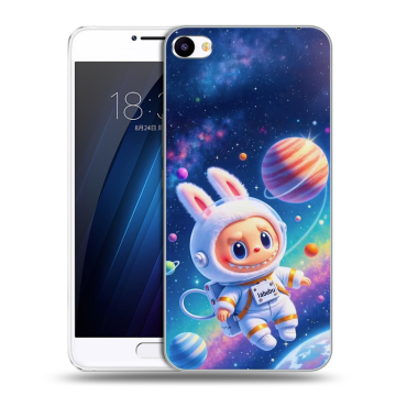 Пластиковый чехол на Meizu U20 с принтом Labubu Лабубу