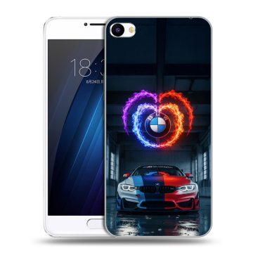 Пластиковый чехол на Meizu U20 с принтом BMW БМВ