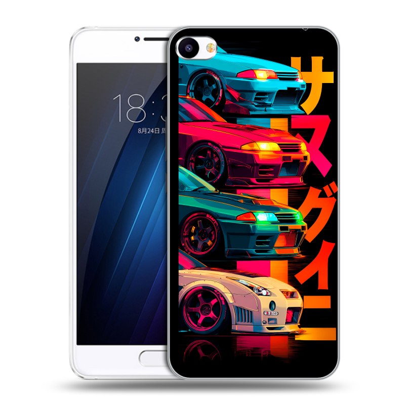 Пластиковый чехол на Meizu U20 с принтом Гоночные машины Пластиковый чехол на Meizu U20 с принтом Гоночные машины