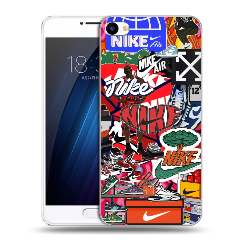 Пластиковый чехол на Meizu U20 с принтом Найк Nike яркий Пластиковый чехол на Meizu U20 с принтом Найк Nike яркий