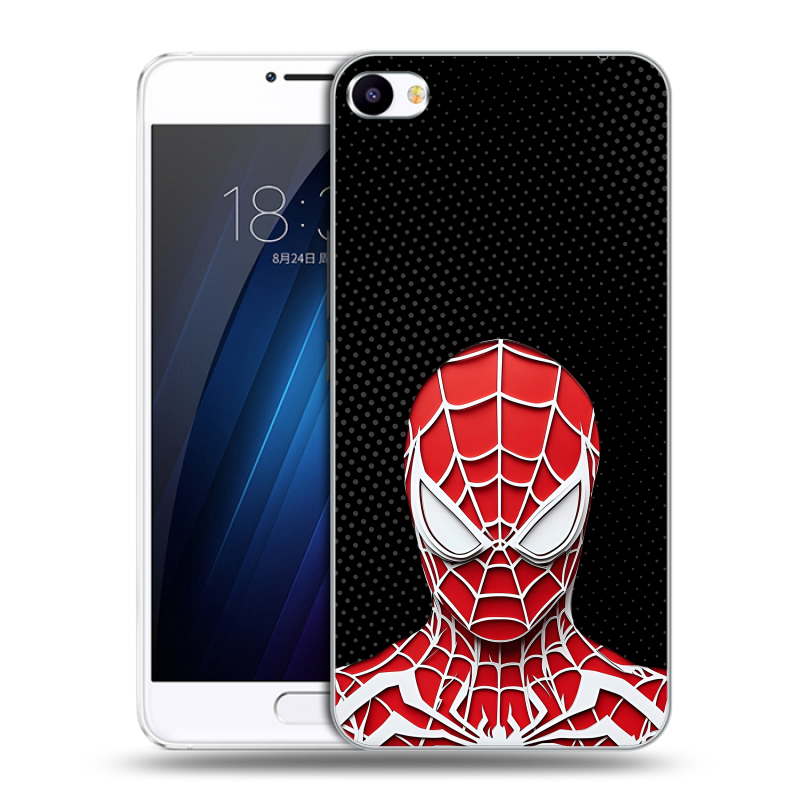 Пластиковый чехол на Meizu U20 с принтом человек паук spiderman Пластиковый чехол на Meizu U20 с принтом человек паук spiderman