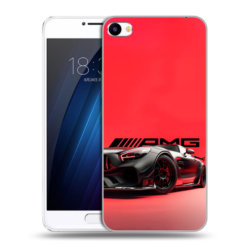 Пластиковый чехол на Meizu U20 с принтом Мерседес Mercedes AMG Пластиковый чехол на Meizu U20 с принтом Мерседес Mercedes AMG