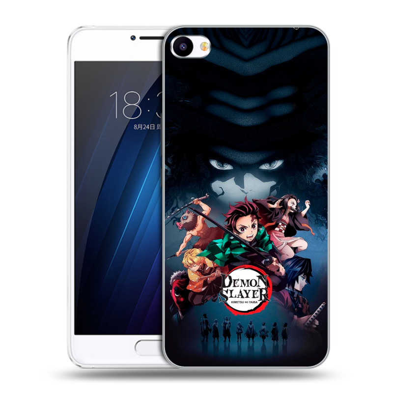 Пластиковый чехол на Meizu U20 с принтом Demon Slayer Клинок рассекающий демонов Пластиковый чехол на Meizu U20 с принтом Demon Slayer Клинок рассекающий демонов