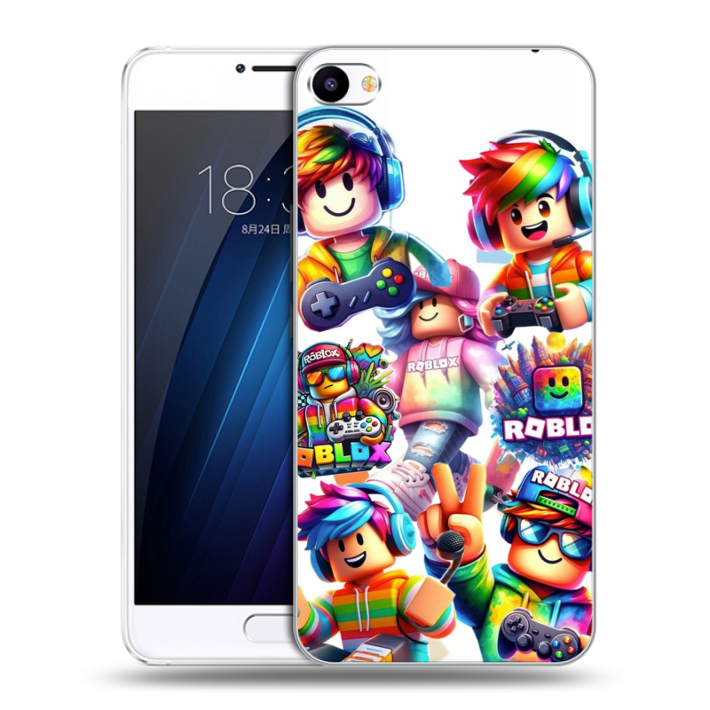 Пластиковый чехол на Meizu U20 с принтом Roblox Роблокс Пластиковый чехол на Meizu U20 с принтом Roblox Роблокс