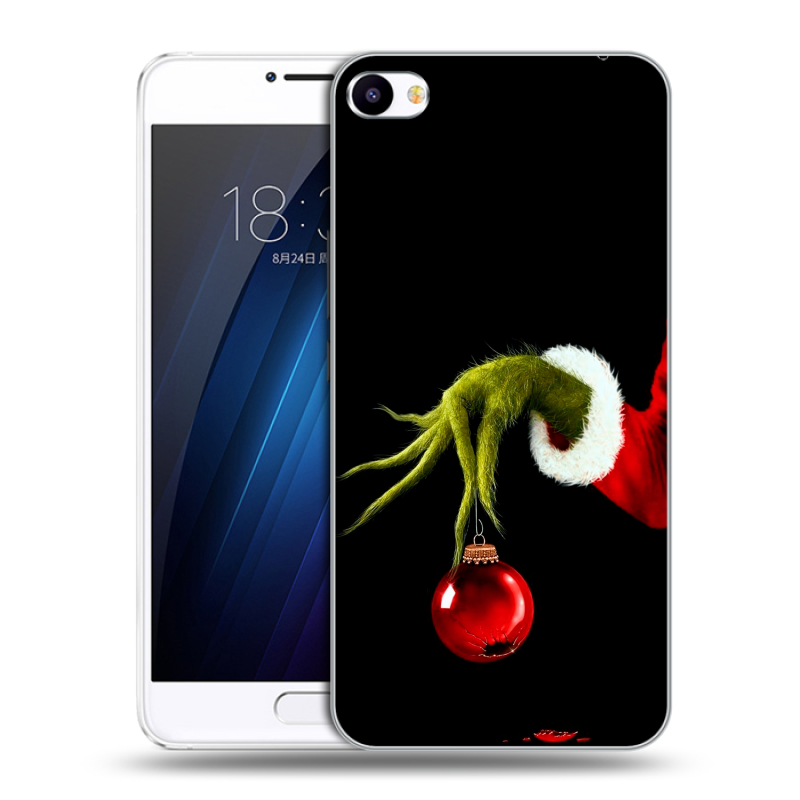 Пластиковый чехол на Meizu U20 с принтом Новый год Гринч Пластиковый чехол на Meizu U20 с принтом Новый год Гринч