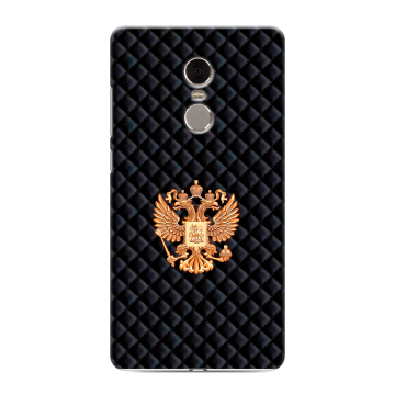 Силиконовый противоударный чехол на Xiaomi RedMi Note 4 с принтом Герб России принт Силиконовый противоударный чехол на Xiaomi RedMi Note 4 с принтом Герб России принт