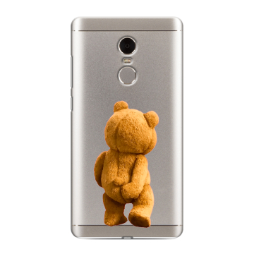Силиконовый противоударный чехол на Xiaomi RedMi Note 4 с принтом Медведь Силиконовый противоударный чехол на Xiaomi RedMi Note 4 с принтом Медведь