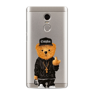 Силиконовый противоударный чехол на Xiaomi RedMi Note 4 с принтом Плюшевый медведь Силиконовый противоударный чехол на Xiaomi RedMi Note 4 с принтом Плюшевый медведь