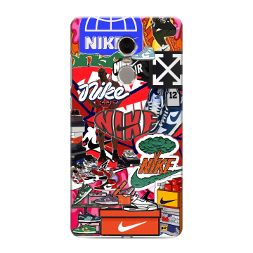 Силиконовый противоударный чехол на Xiaomi RedMi Note 4 с принтом Найк Nike яркий Силиконовый противоударный чехол на Xiaomi RedMi Note 4 с принтом Найк Nike яркий