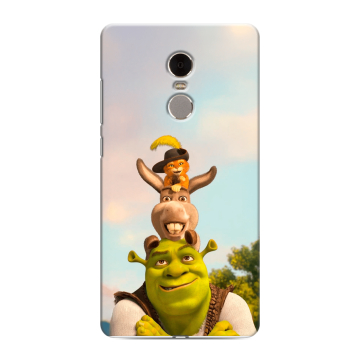 Силиконовый противоударный чехол на Xiaomi RedMi Note 4 с принтом Шрек Shrek Силиконовый противоударный чехол на Xiaomi RedMi Note 4 с принтом Шрек Shrek