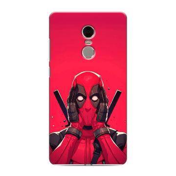 Силиконовый противоударный чехол на Xiaomi RedMi Note 4 с принтом Дедпул Deadpool Силиконовый противоударный чехол на Xiaomi RedMi Note 4 с принтом Дедпул Deadpool