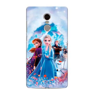 Силиконовый противоударный чехол на Xiaomi RedMi Note 4 с принтом Холодное сердце Frozen Силиконовый противоударный чехол на Xiaomi RedMi Note 4 с принтом Холодное сердце Frozen