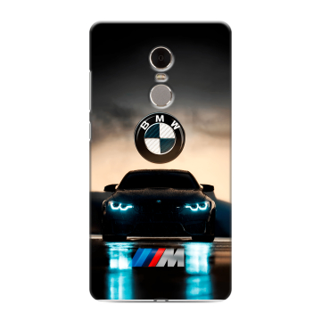 Силиконовый противоударный чехол на Xiaomi RedMi Note 4 с принтом БМВ BMW Силиконовый противоударный чехол на Xiaomi RedMi Note 4 с принтом БМВ BMW