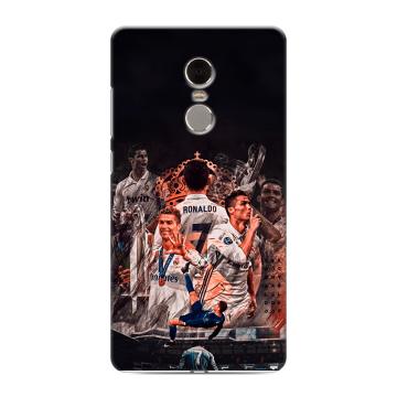 Силиконовый противоударный чехол на Xiaomi RedMi Note 4 с принтом Реал Роналдо Real Ronaldo Силиконовый противоударный чехол на Xiaomi RedMi Note 4 с принтом Реал Роналдо Real Ronaldo