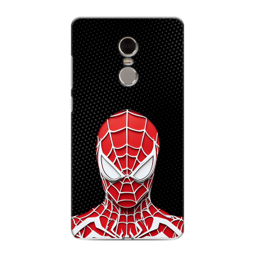 Силиконовый противоударный чехол на Xiaomi RedMi Note 4 с принтом человек паук spiderman Силиконовый противоударный чехол на Xiaomi RedMi Note 4 с принтом человек паук spiderman