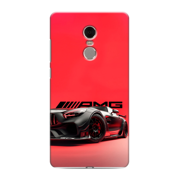 Силиконовый противоударный чехол на Xiaomi RedMi Note 4 с принтом Мерседес Mercedes AMG Силиконовый противоударный чехол на Xiaomi RedMi Note 4 с принтом Мерседес Mercedes AMG
