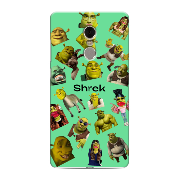 Силиконовый противоударный чехол на Xiaomi RedMi Note 4 с принтом Шрек Shrek Силиконовый противоударный чехол на Xiaomi RedMi Note 4 с принтом Шрек Shrek