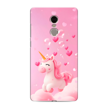 Силиконовый противоударный чехол на Xiaomi RedMi Note 4 с принтом Единорог Силиконовый противоударный чехол на Xiaomi RedMi Note 4 с принтом Единорог
