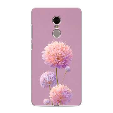 Силиконовый противоударный чехол на Xiaomi RedMi Note 4 с принтом Цветы Силиконовый противоударный чехол на Xiaomi RedMi Note 4 с принтом Цветы