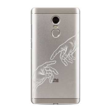 Силиконовый противоударный чехол на Xiaomi RedMi Note 4 с принтом Сотворение мира Силиконовый противоударный чехол на Xiaomi RedMi Note 4 с принтом Сотворение мира