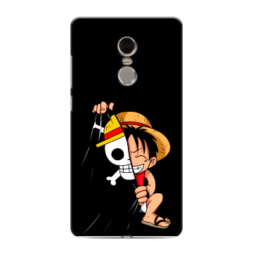 Силиконовый противоударный чехол на Xiaomi RedMi Note 4 с принтом One Piece Ван Пис Силиконовый противоударный чехол на Xiaomi RedMi Note 4 с принтом One Piece Ван Пис