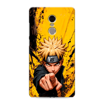 Силиконовый противоударный чехол на Xiaomi RedMi Note 4 с принтом Naruto Наруто Силиконовый противоударный чехол на Xiaomi RedMi Note 4 с принтом Naruto Наруто