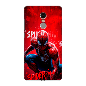 Силиконовый противоударный чехол на Xiaomi RedMi Note 4 с принтом Spiderman Человек паук Силиконовый противоударный чехол на Xiaomi RedMi Note 4 с принтом Spiderman Человек паук
