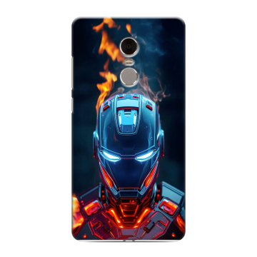 Силиконовый противоударный чехол на Xiaomi RedMi Note 4 с принтом IronMan Железный человек Силиконовый противоударный чехол на Xiaomi RedMi Note 4 с принтом IronMan Железный человек