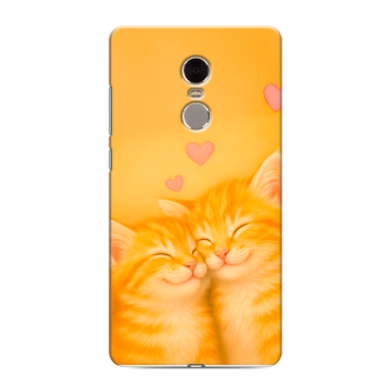 Силиконовый противоударный чехол на Xiaomi RedMi Note 4 с принтом Милые котята Силиконовый противоударный чехол на Xiaomi RedMi Note 4 с принтом Милые котята