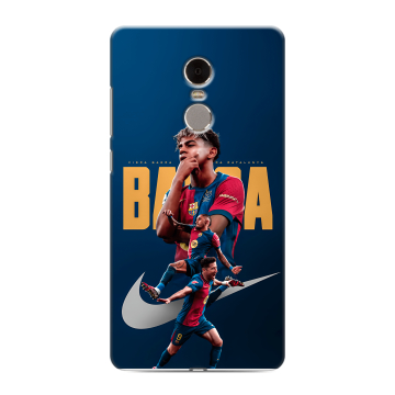 Силиконовый противоударный чехол на Xiaomi RedMi Note 4 с принтом Барселона Barca Yamal Силиконовый противоударный чехол на Xiaomi RedMi Note 4 с принтом Барселона Barca Yamal