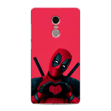 Силиконовый противоударный чехол на Xiaomi RedMi Note 4 с принтом Дедпул Deadpool Силиконовый противоударный чехол на Xiaomi RedMi Note 4 с принтом Дедпул Deadpool