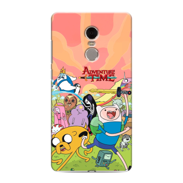 Силиконовый противоударный чехол на Xiaomi RedMi Note 4 с принтом Adventure time Время приключений Силиконовый противоударный чехол на Xiaomi RedMi Note 4 с принтом Adventure time Время приключений