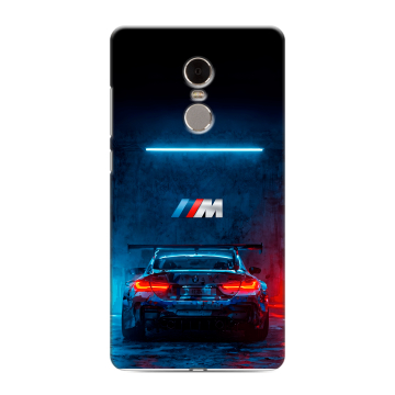 Силиконовый противоударный чехол на Xiaomi RedMi Note 4 с принтом BMW БМВ Силиконовый противоударный чехол на Xiaomi RedMi Note 4 с принтом BMW БМВ