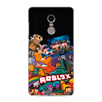 Силиконовый противоударный чехол на Xiaomi RedMi Note 4 с принтом Roblox Роблокс Силиконовый противоударный чехол на Xiaomi RedMi Note 4 с принтом Roblox Роблокс