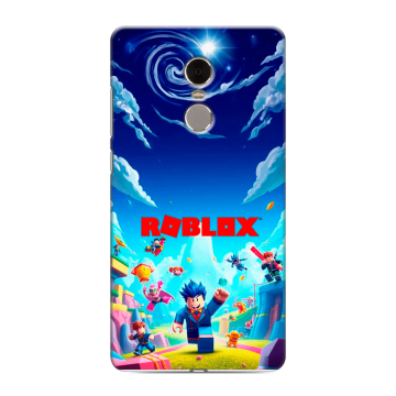 Силиконовый противоударный чехол на Xiaomi RedMi Note 4 с принтом Roblox Роблокс Силиконовый противоударный чехол на Xiaomi RedMi Note 4 с принтом Roblox Роблокс