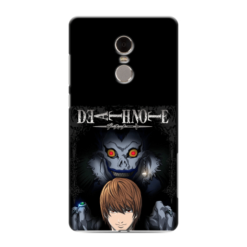Силиконовый противоударный чехол на Xiaomi RedMi Note 4 с принтом Death note Тетрадь смерти Силиконовый противоударный чехол на Xiaomi RedMi Note 4 с принтом Death note Тетрадь смерти