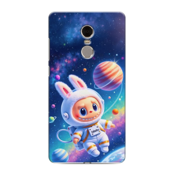 Силиконовый противоударный чехол на Xiaomi RedMi Note 4 с принтом Labubu Лабубу Силиконовый противоударный чехол на Xiaomi RedMi Note 4 с принтом Labubu Лабубу