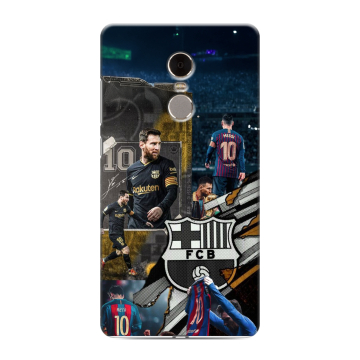 Силиконовый противоударный чехол на Xiaomi RedMi Note 4 с принтом Messi Barcelona Силиконовый противоударный чехол на Xiaomi RedMi Note 4 с принтом Messi Barcelona