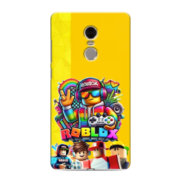 Силиконовый противоударный чехол на Xiaomi RedMi Note 4 с принтом Roblox Роблокс Силиконовый противоударный чехол на Xiaomi RedMi Note 4 с принтом Roblox Роблокс